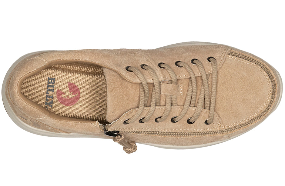  Women's Tan Suede BILLY Comfort Lows