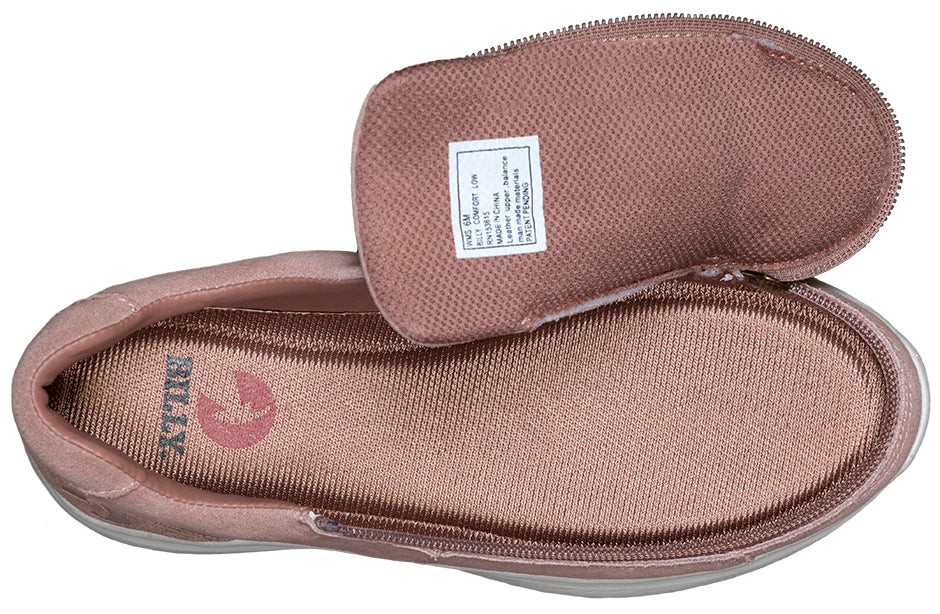  FINAL SALE - Women's Blush Suede BILLY Comfort Lows