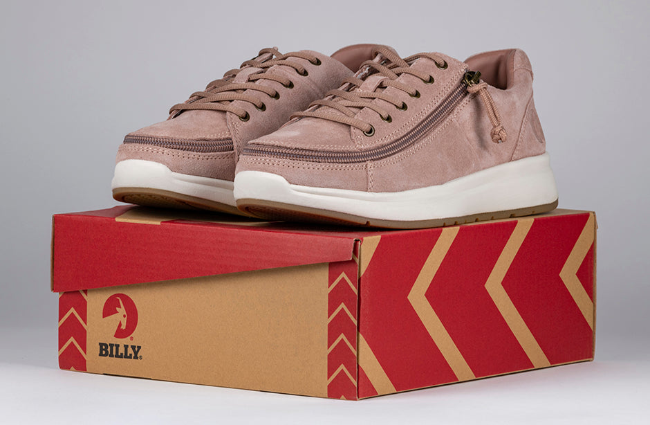  FINAL SALE - Women's Blush Suede BILLY Comfort Lows