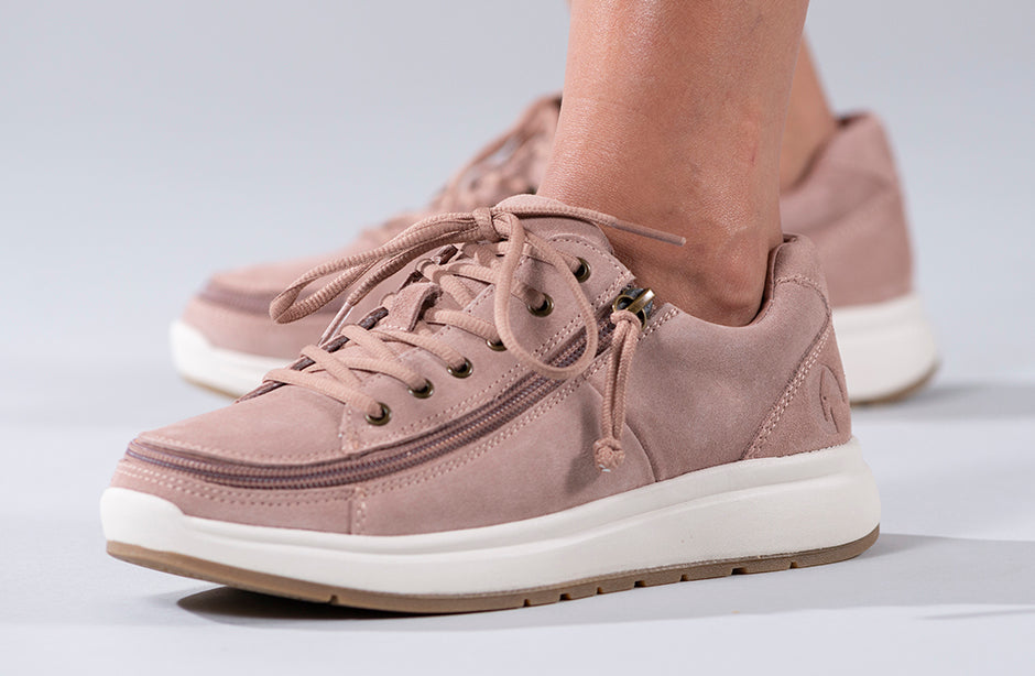  FINAL SALE - Women's Blush Suede BILLY Comfort Lows