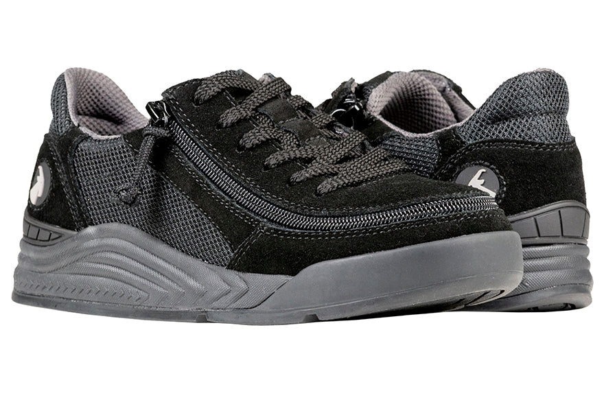  FINAL SALE - Women's Black Suede/Mesh BILLY Comfort Classic Lows