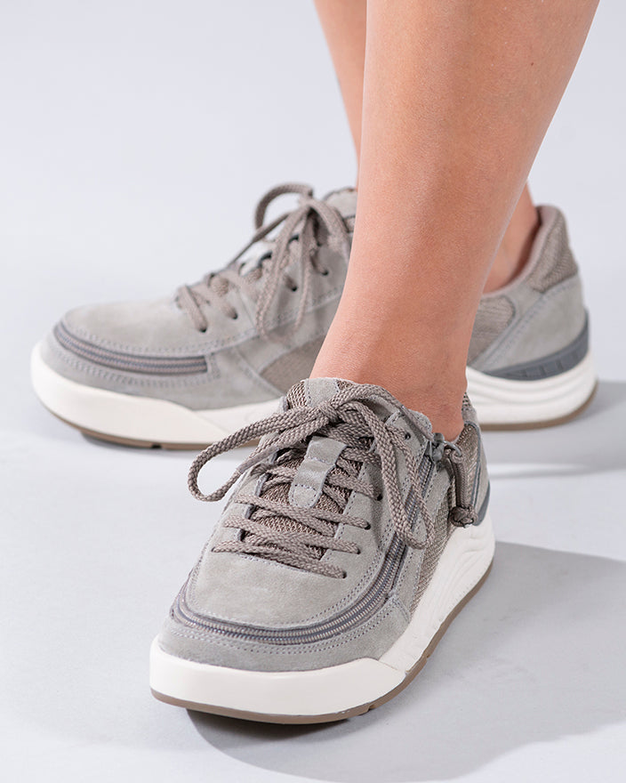  FINAL SALE - Women's Charcoal Suede/Mesh BILLY Comfort Classic Lows