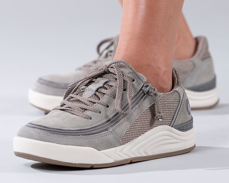  FINAL SALE - Women's Charcoal Suede/Mesh BILLY Comfort Classic Lows