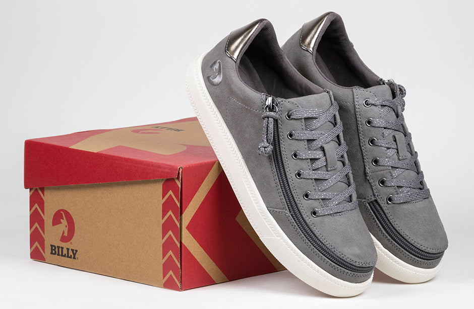  FINAL SALE - Women's Charcoal BILLY Classic Lace Lows