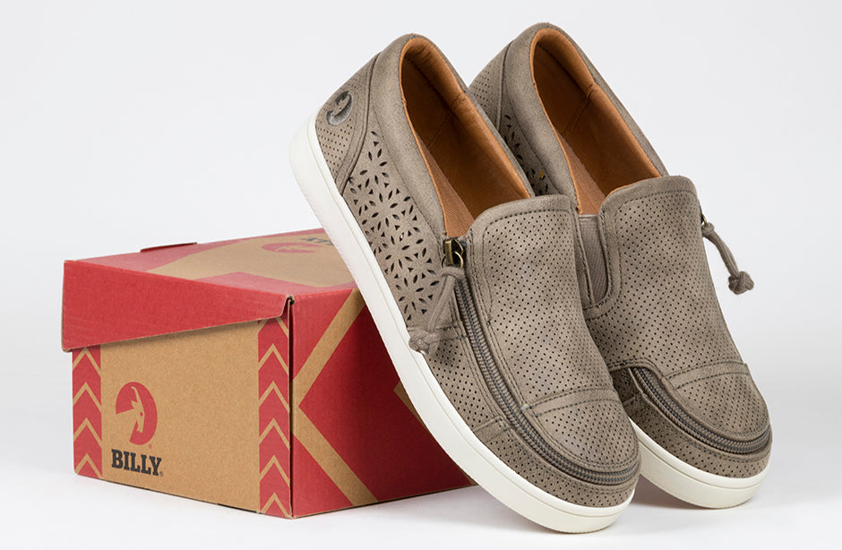  FINAL SALE - Women's Taupe BILLY Perf Lows