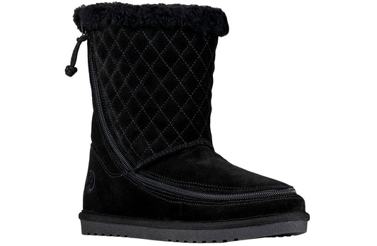  FINAL SALE - Women's Black BILLY Cozy Quilt Lux Boots