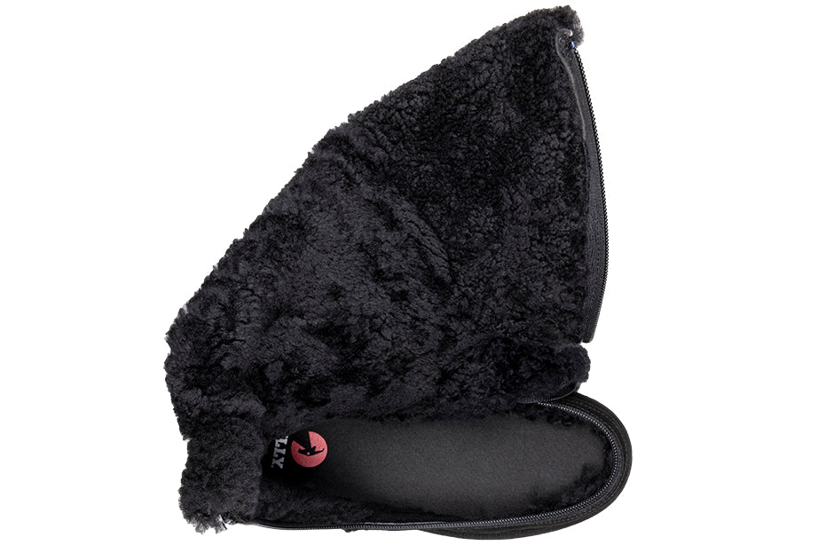  FINAL SALE - Women's Black BILLY Cozy Quilt Lux Boots