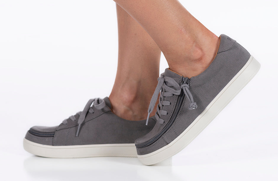 FINAL SALE - Women's Charcoal BILLY Sneaker Low Tops