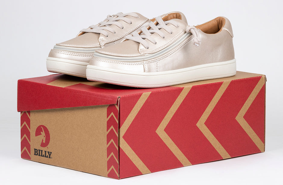  FINAL SALE - Women's Champagne BILLY Sneaker Low Tops