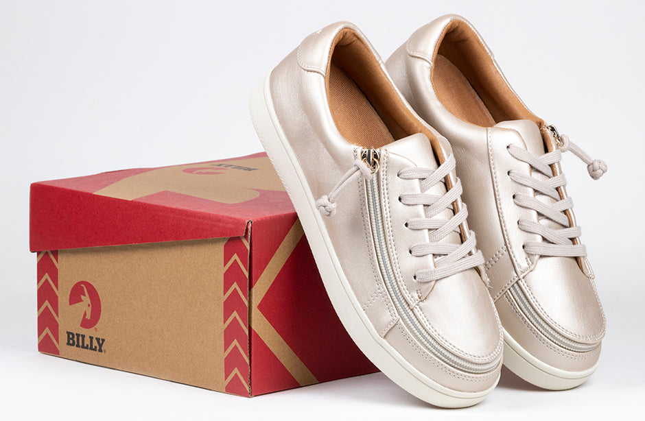  FINAL SALE - Women's Champagne BILLY Sneaker Low Tops