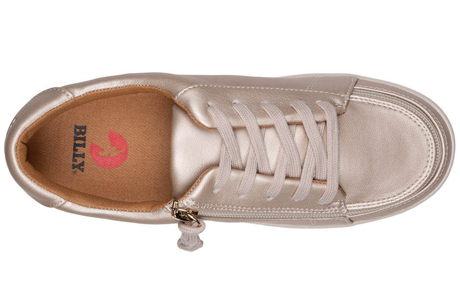  FINAL SALE - Women's Champagne BILLY Sneaker Low Tops