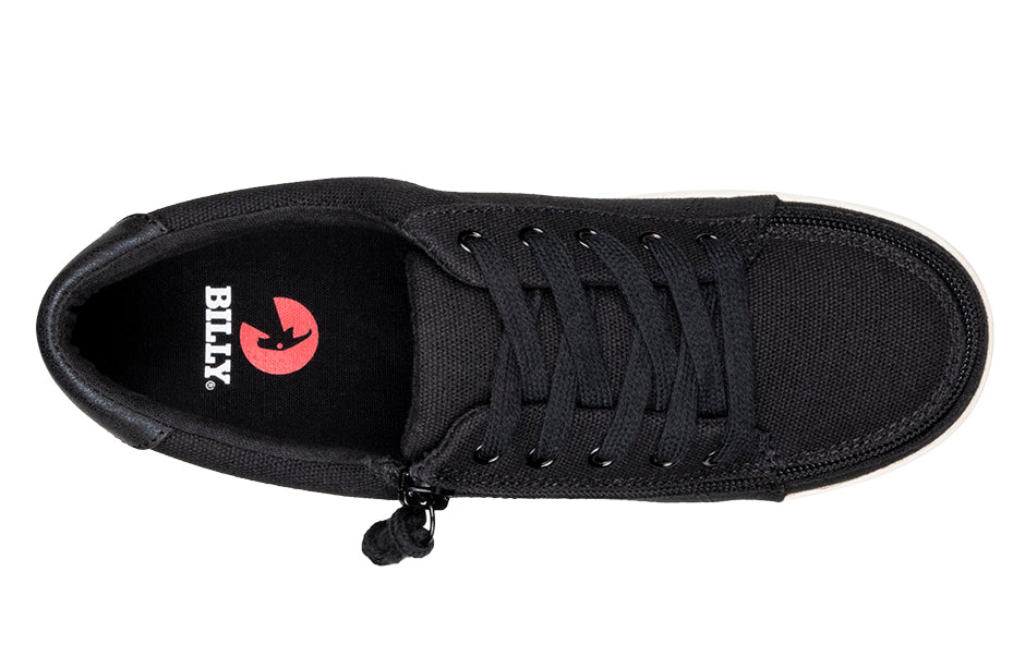  FINAL SALE - Women's Black Canvas BILLY Sneaker Low Tops