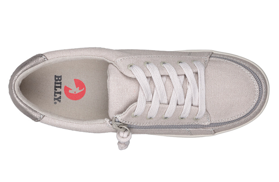  FINAL SALE - Women's Light Grey BILLY Sneaker Low Tops