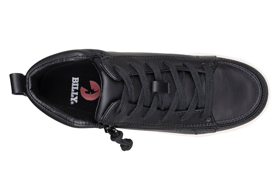  FINAL SALE - Women's Black BILLY Sneaker Lace Mid Tops