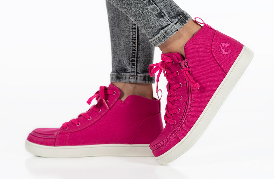  FINAL SALE - Women's Orchid Flower BILLY Sneaker Lace Mid Tops
