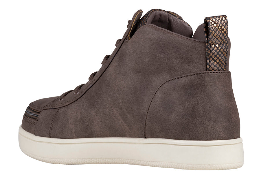  FINAL SALE - Women's Espresso BILLY Sneaker Lace Mid Tops