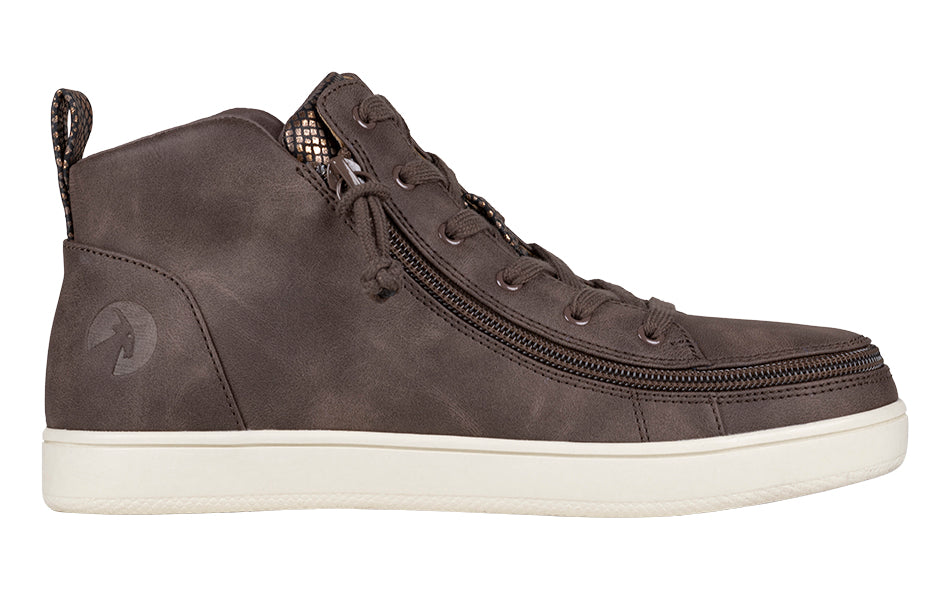  FINAL SALE - Women's Espresso BILLY Sneaker Lace Mid Tops