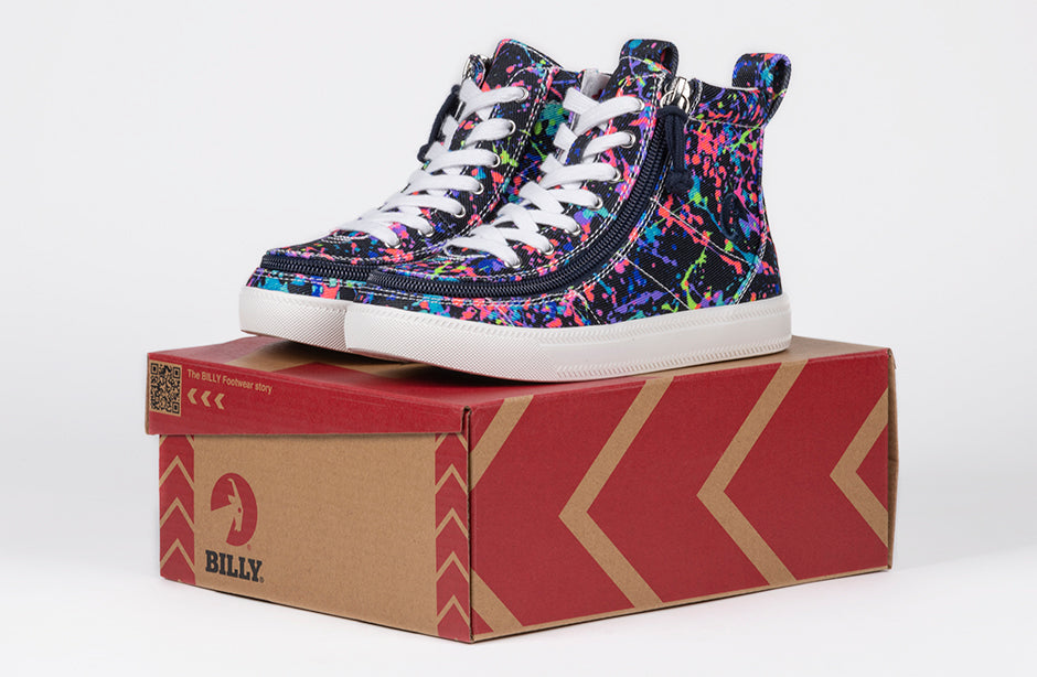  Sasha Splatter BILLY Classic Lace High Tops