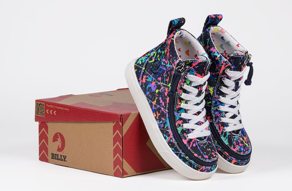  Sasha Splatter BILLY Classic Lace High Tops