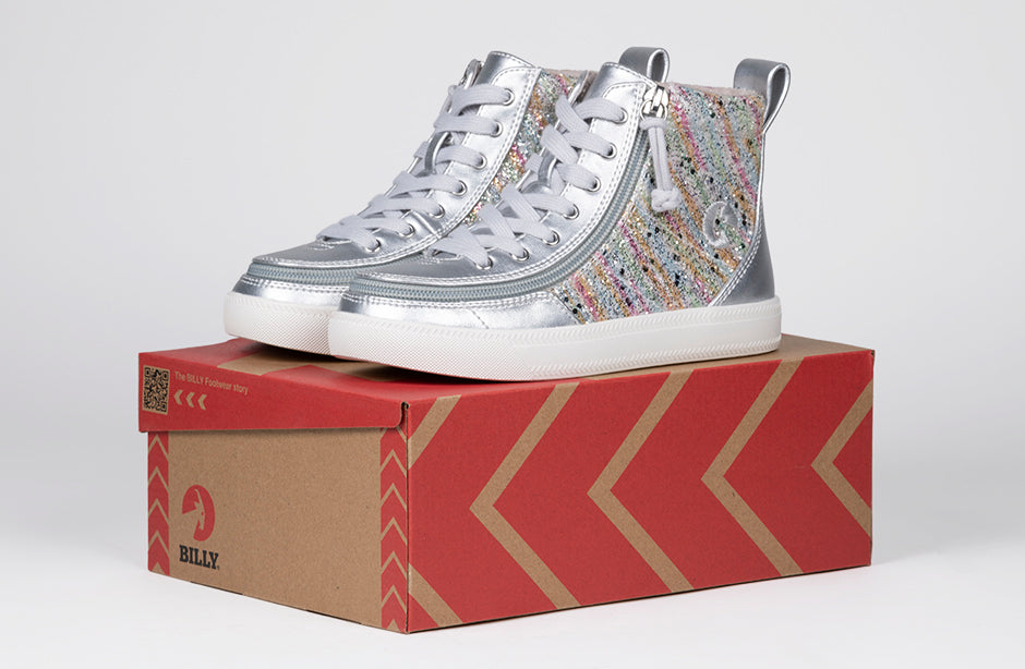  Silver Rainbow BILLY Classic Lace High Tops