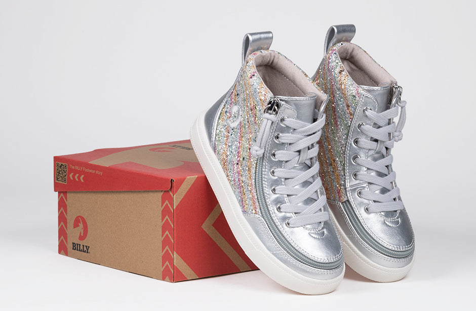  Silver Rainbow BILLY Classic Lace High Tops