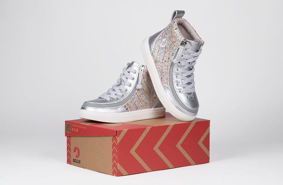  Silver Rainbow BILLY Classic Lace High Tops