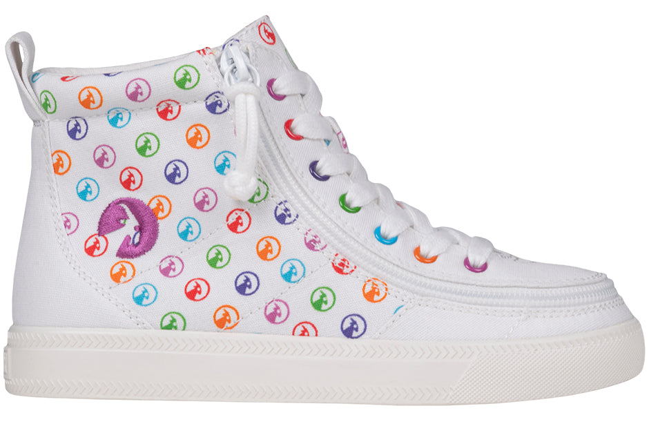  Rainbow Polka BILLY Classic Lace High Tops