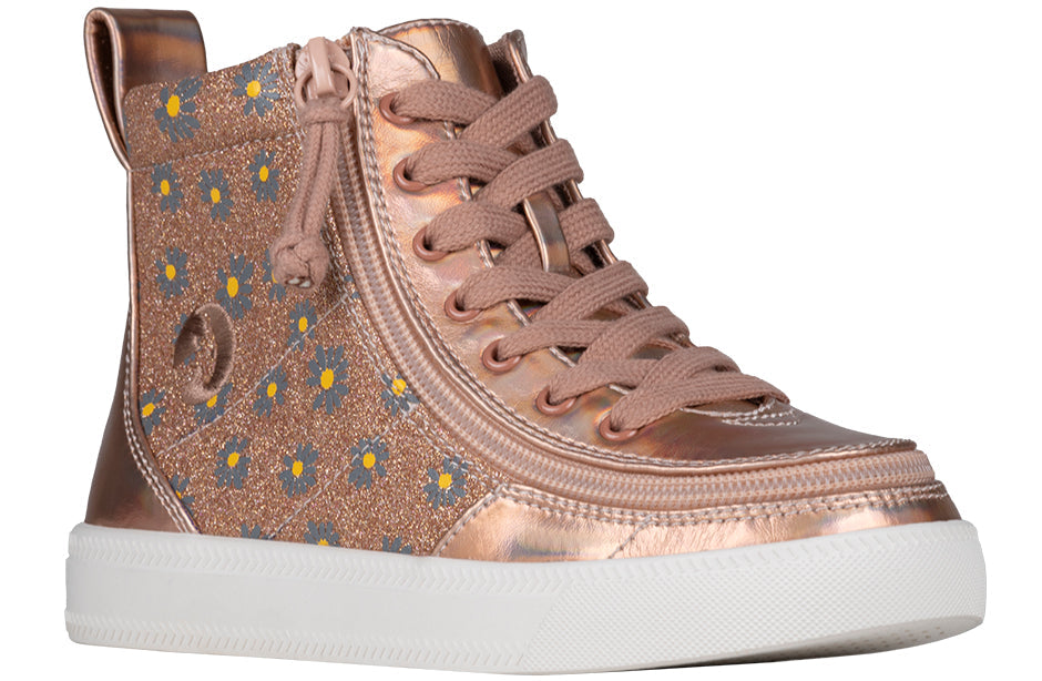  Rose Gold Daisy BILLY Classic Lace High Tops
