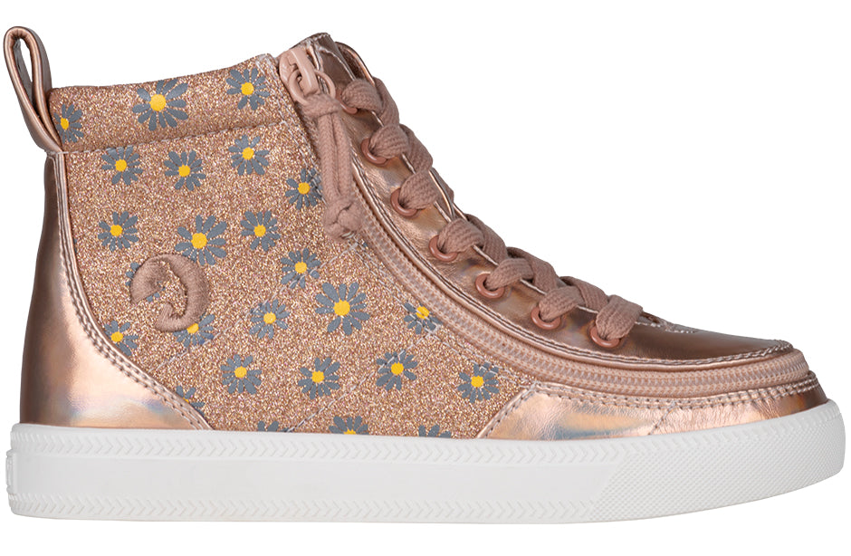  Rose Gold Daisy BILLY Classic Lace High Tops