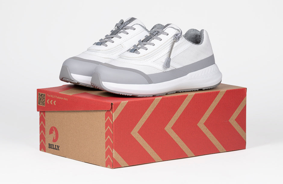  White BILLY Goat AFO-Friendly Shoes