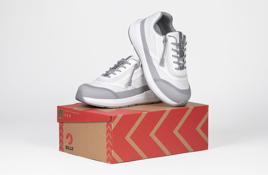  White BILLY Goat AFO-Friendly Shoes