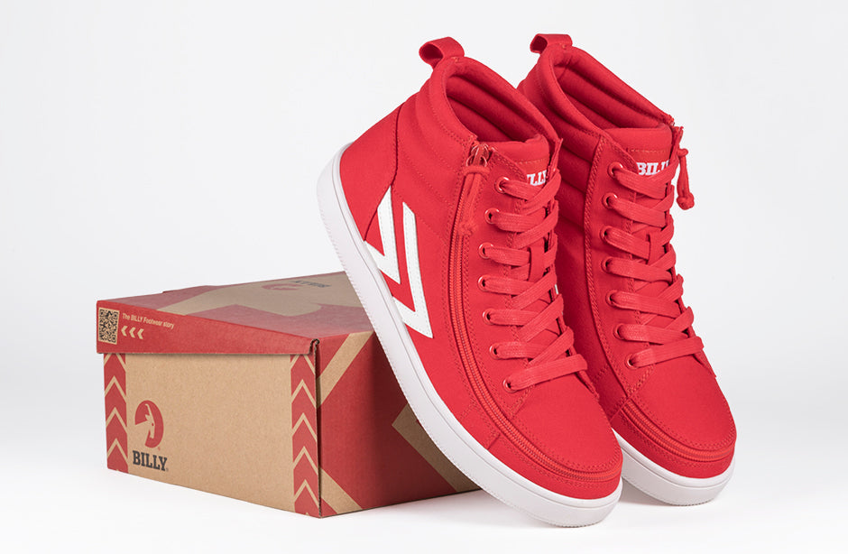  Men's Red/White BILLY CS Sneaker High Tops
