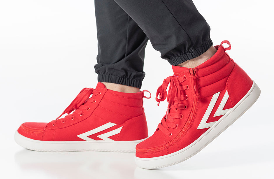  Men's Red/White BILLY CS Sneaker High Tops
