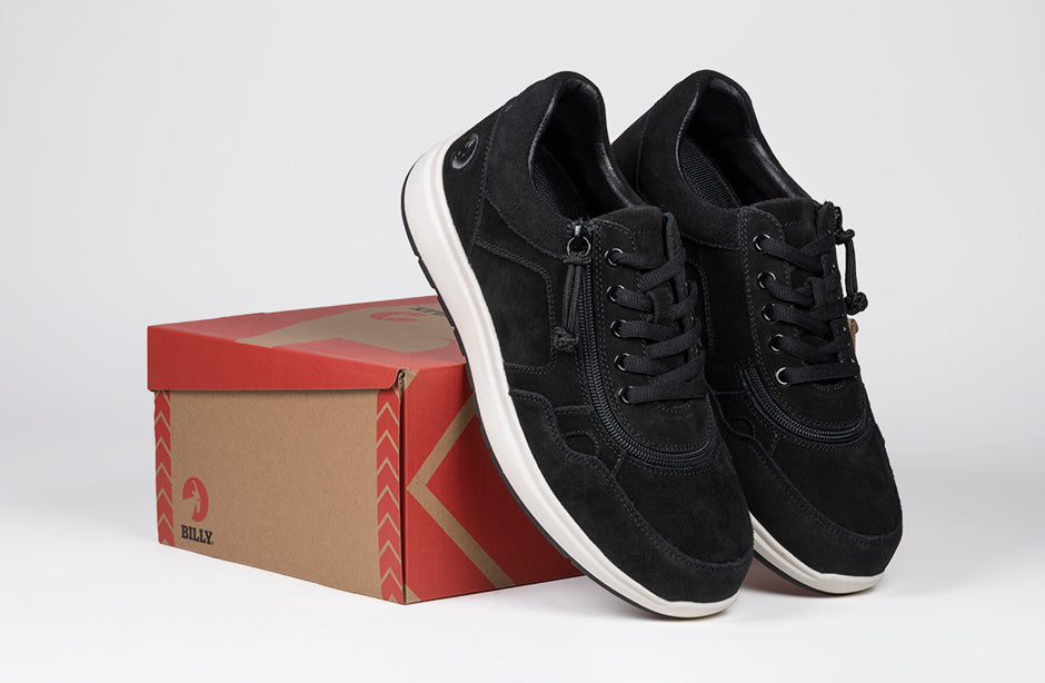  Men's Black Suede BILLY Comfort Joggers