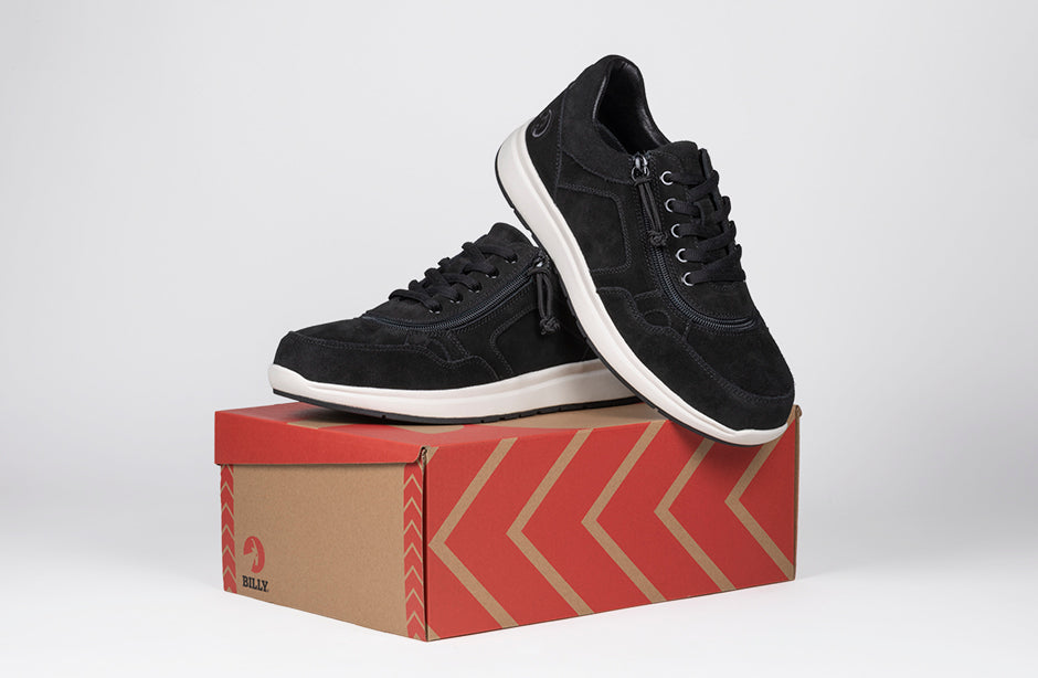  Men's Black Suede BILLY Comfort Joggers