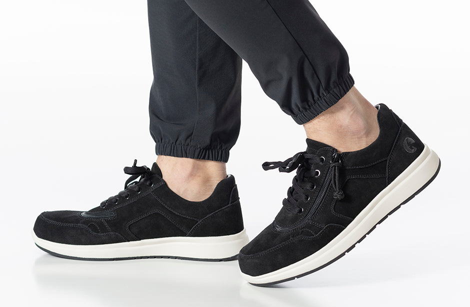  Men's Black Suede BILLY Comfort Joggers