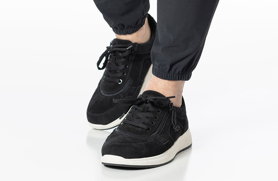  Men's Black Suede BILLY Comfort Joggers