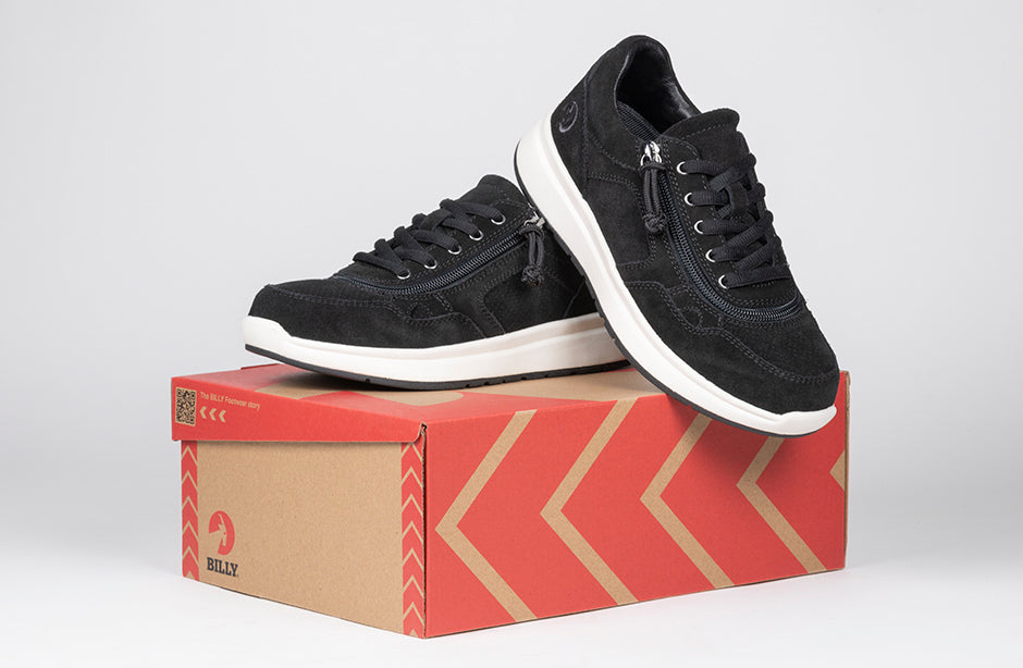  Women's Black Suede BILLY Comfort Joggers