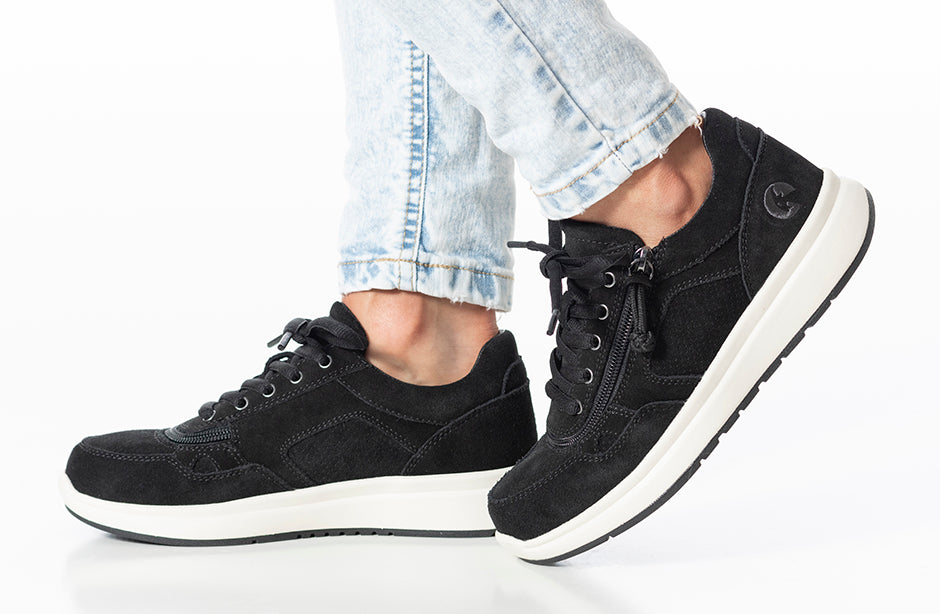  Women's Black Suede BILLY Comfort Joggers