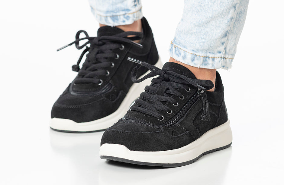  Women's Black Suede BILLY Comfort Joggers