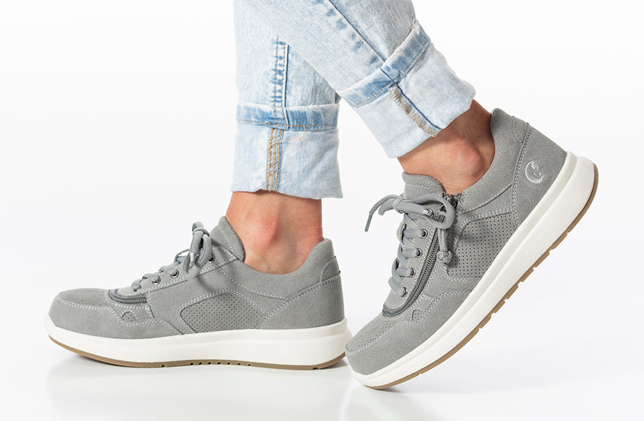  Women's Grey Suede BILLY Comfort Joggers