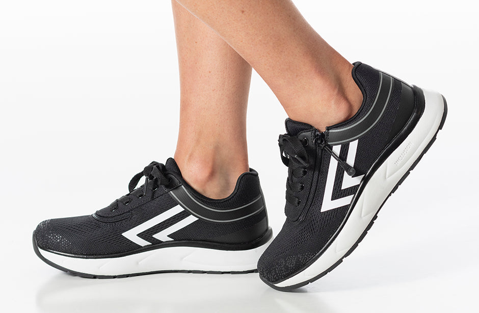  Women's Black/White BILLY Sport Inclusion Too Athletic Sneakers