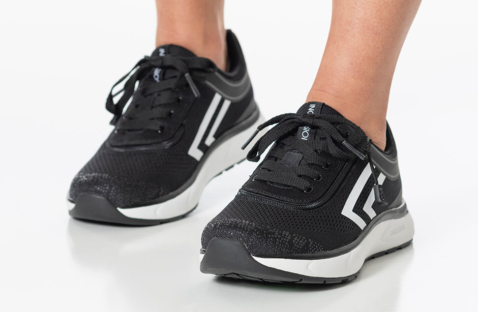  Women's Black/White BILLY Sport Inclusion Too Athletic Sneakers